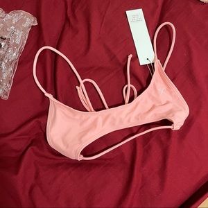 NWT boutineLA split top bikini